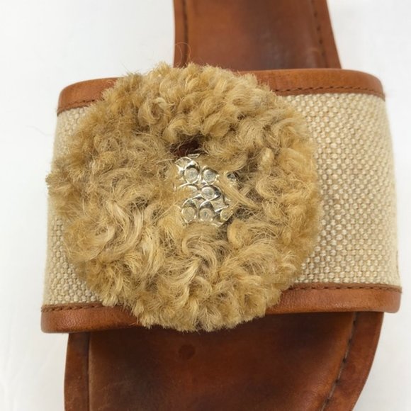 Coach Jazmin Cork Wedge 3” Heels, Size 9 - Picture 8 of 8